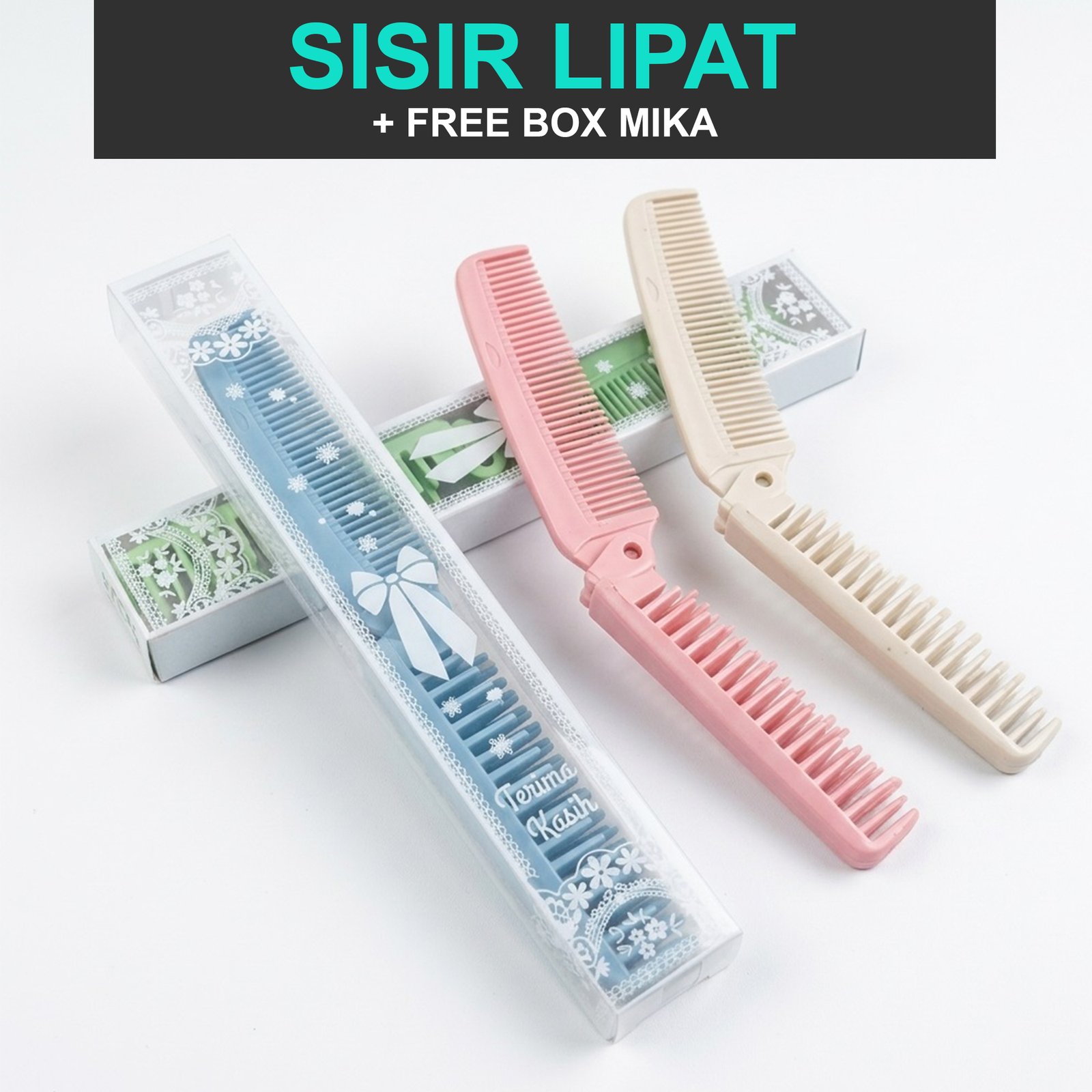 Souvenir Sisir Lipat Kemas Mika